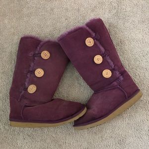 High purple Ugg boots